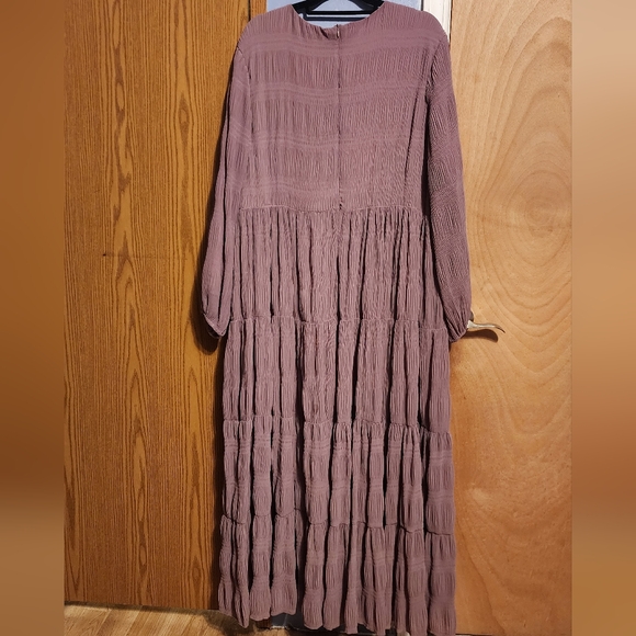 Dainty Jewells Dusty Purple Long Sleeve Dress - Picture 2 of 6